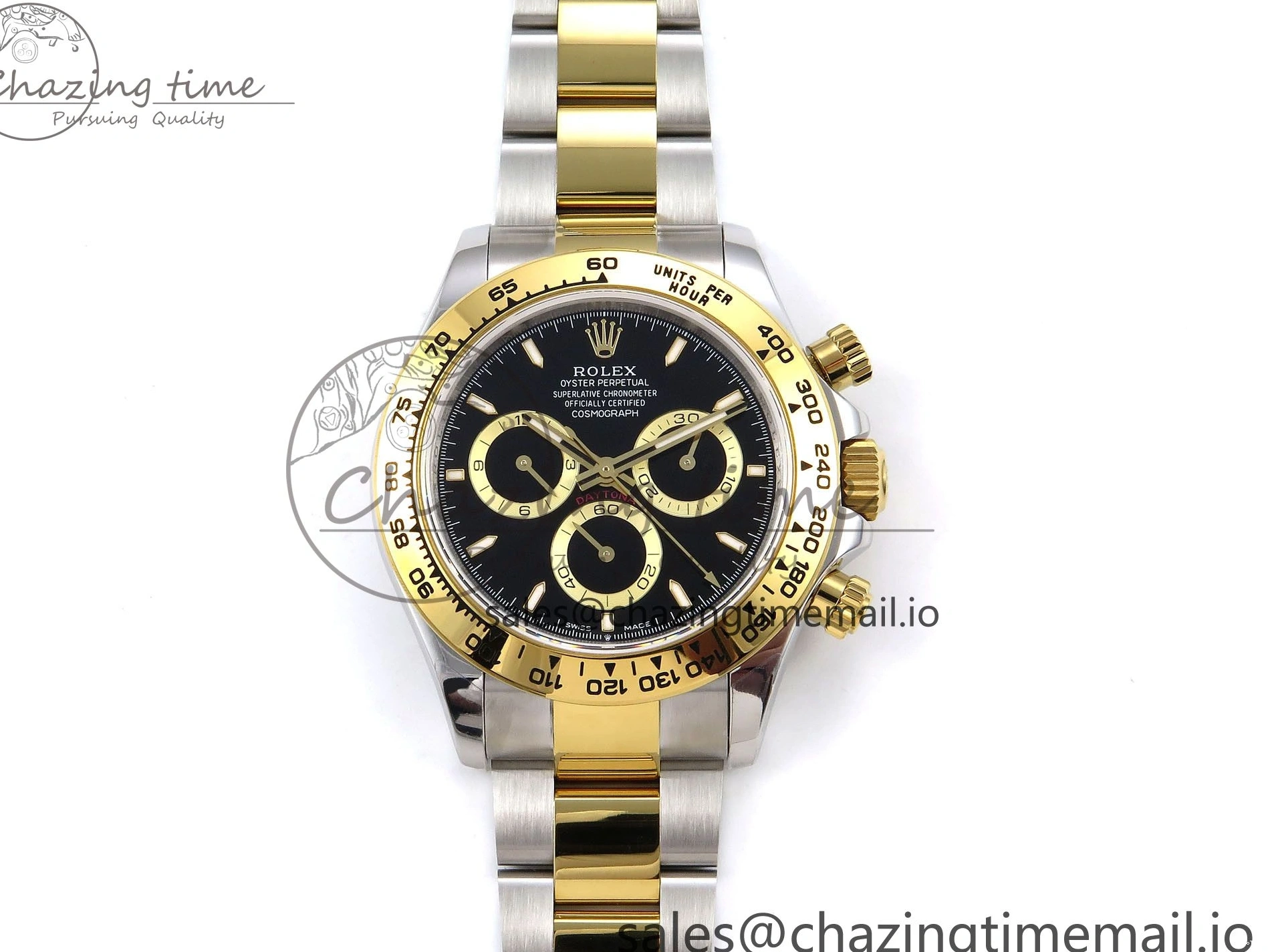 MiroTime 0126 Daytona 126503 QF 1:1 Best Edition Black Dial on SS YG Braclet SH4131 V TechFriendly 1273